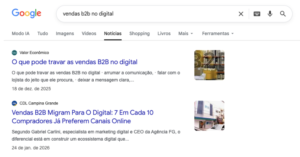 Print SERP publicação link building